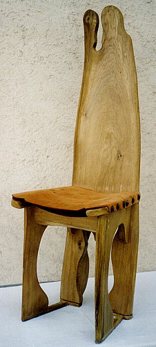 Chaise? (bois & cuir)
